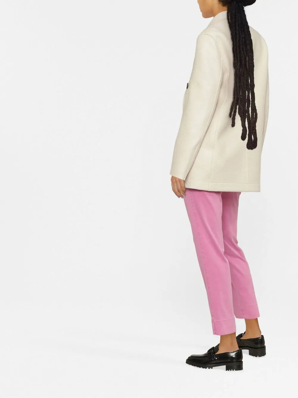 Peak Lapels Double-Breasted Blazer