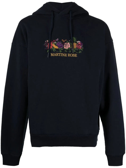 Logo-Embroidered Drawstring Hoodie