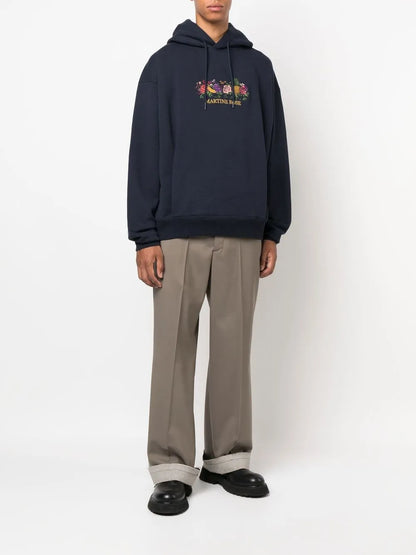 Logo-Embroidered Drawstring Hoodie