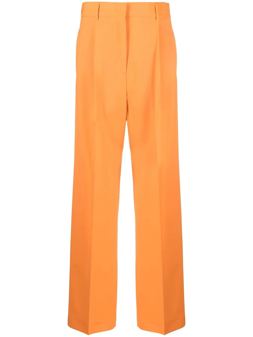 High-Waist Straight-Leg Trousers