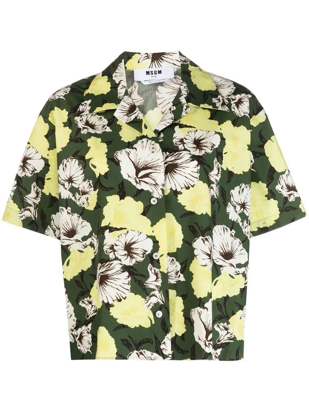 Floral-Print Short-Sleeve Shirt