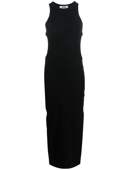 Cut Out-Detail Sleeveless Maxi Dress