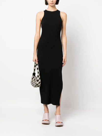 Cut Out-Detail Sleeveless Maxi Dress