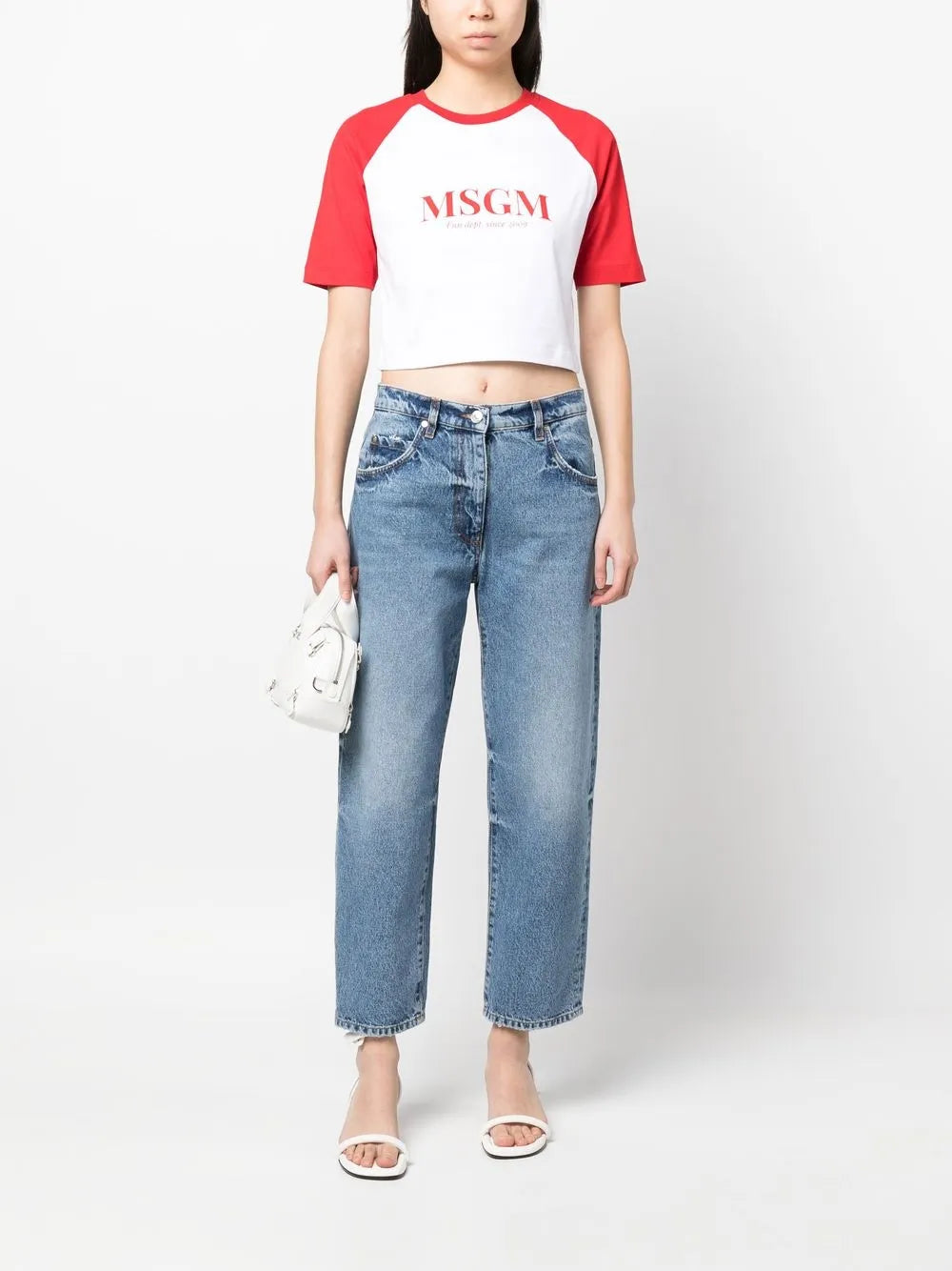 Straight-Leg Denim Jeans