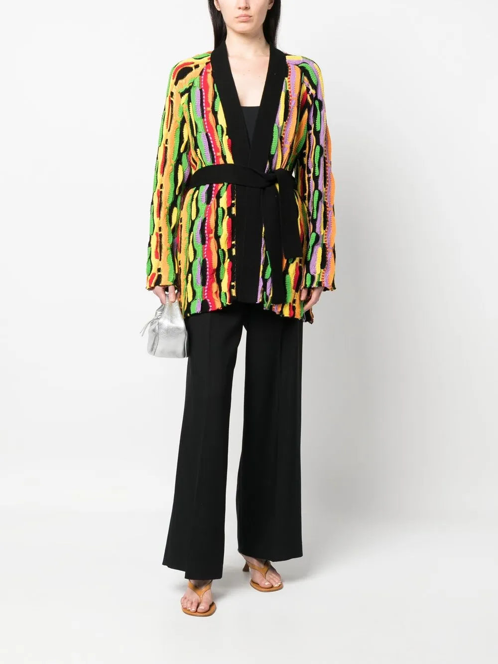 Belted Cotton Cardigan