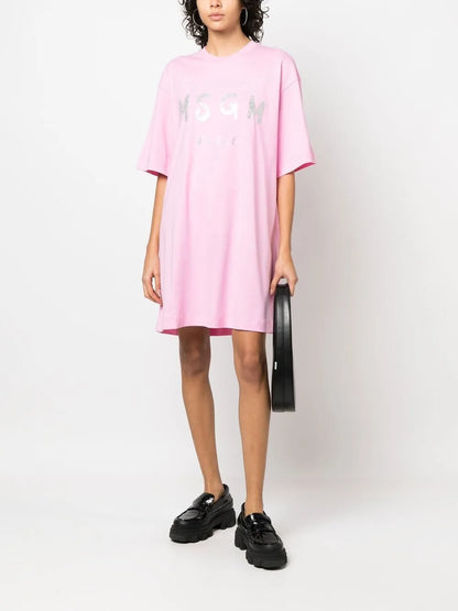 Logo-Print Cotton T-Shirt Dress