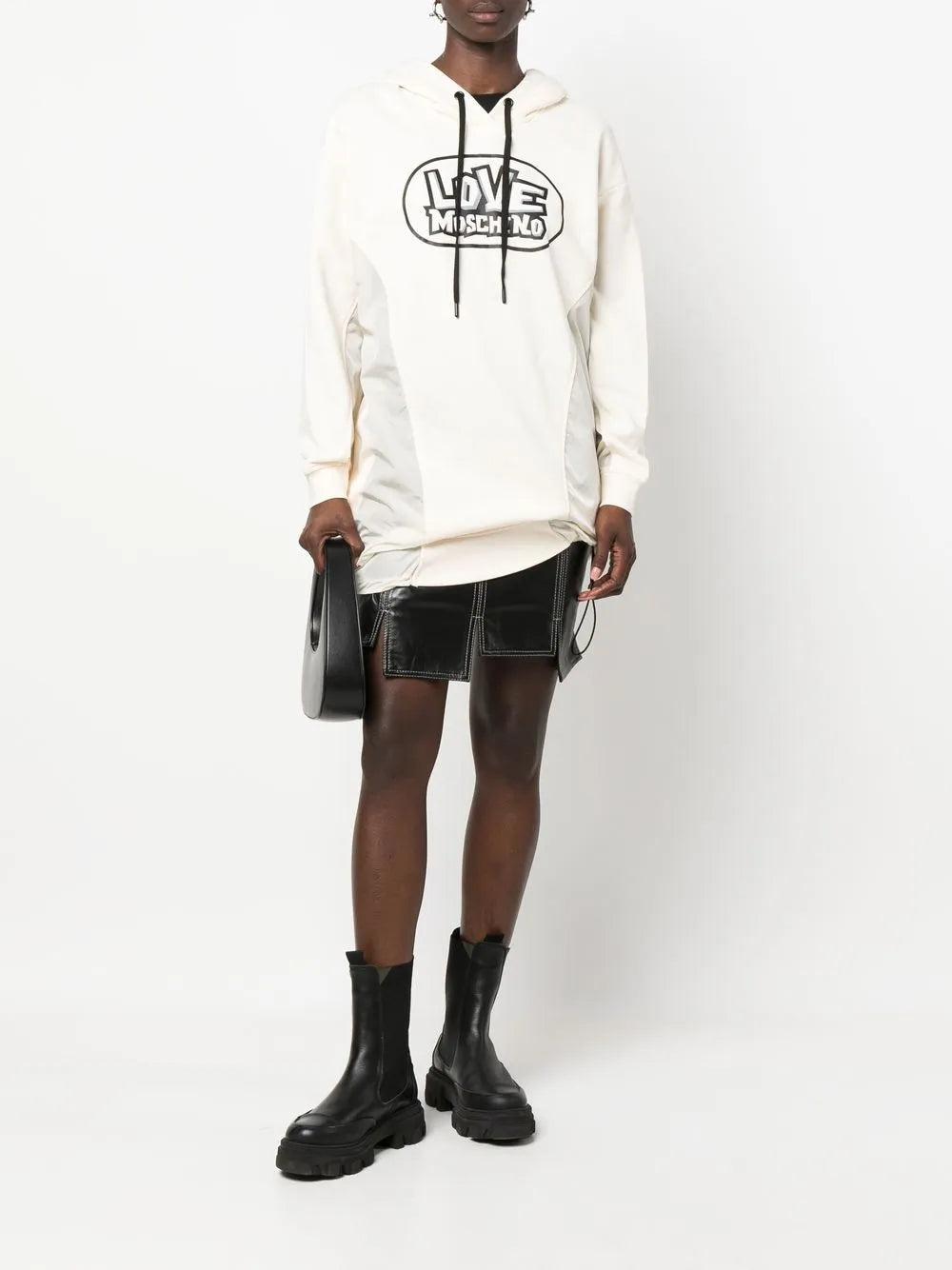 Logo-Print Hooded Dress