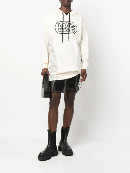 Logo-Print Hooded Dress