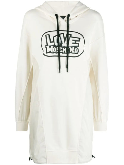 Logo-Print Hooded Dress