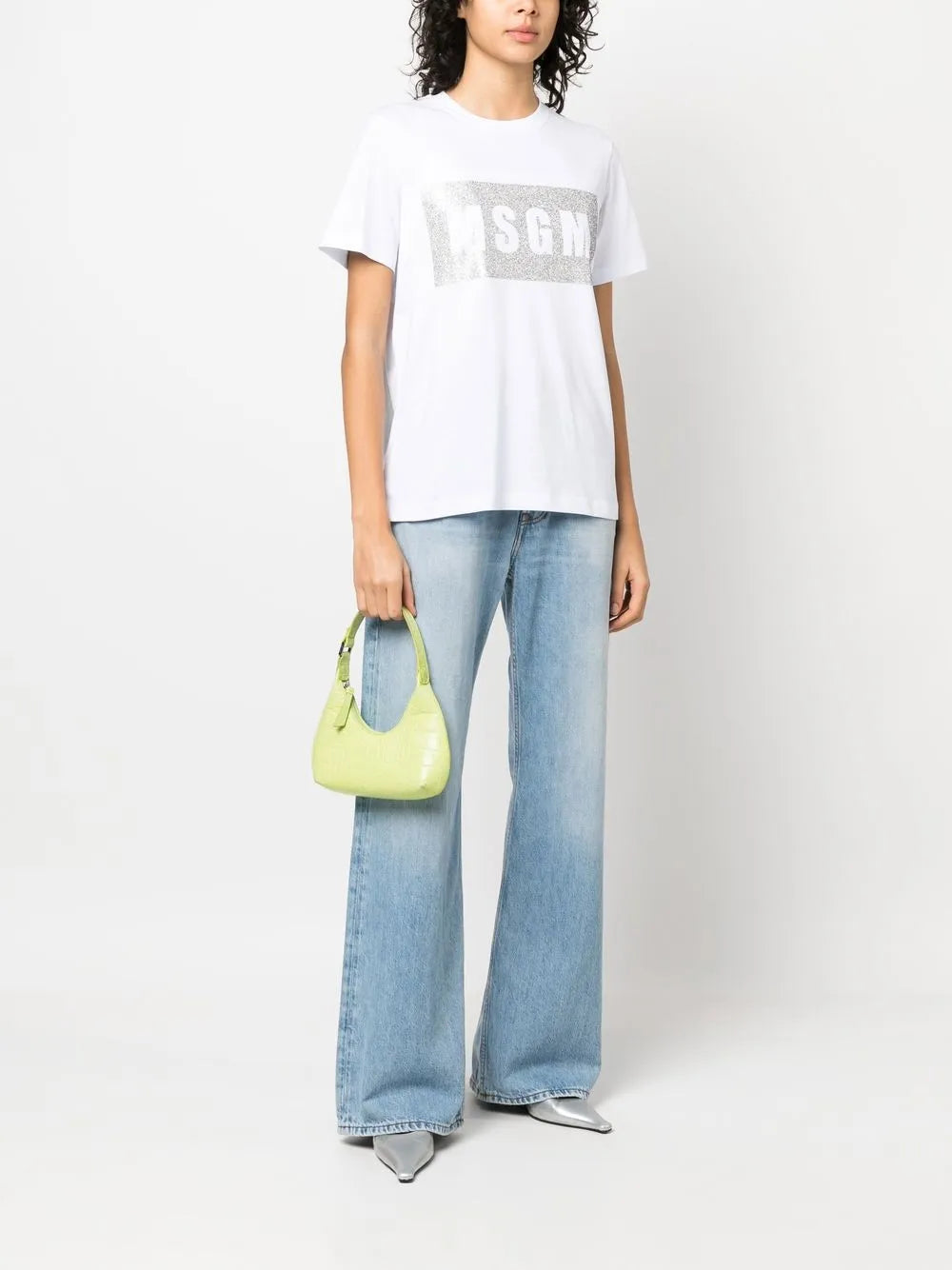 Logo-Print Glitter T-Shirt