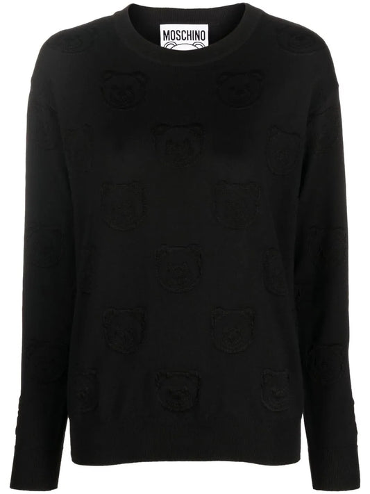 Teddy-Jacquard Virgin Wool Jumper