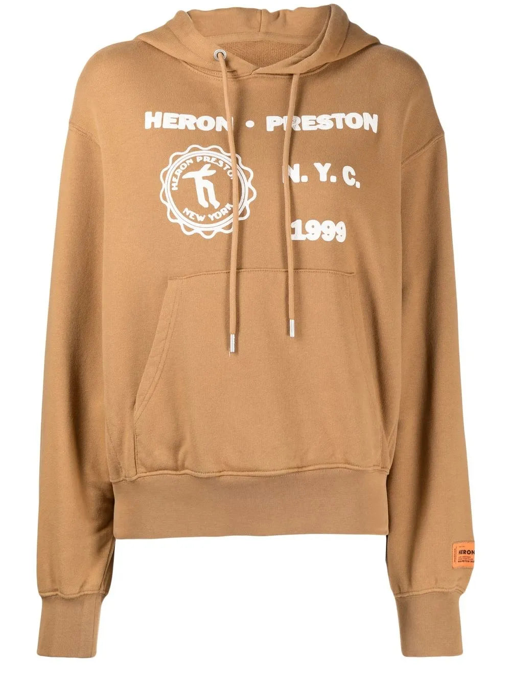 Medieval Heron-Print Cotton Hoodie