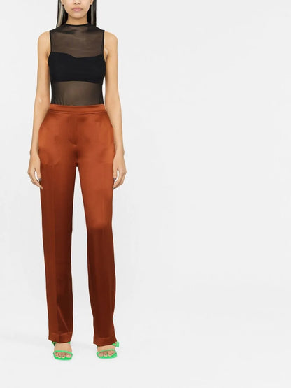 Nichol High-Neck Sleeveless Mesh Bodysuit