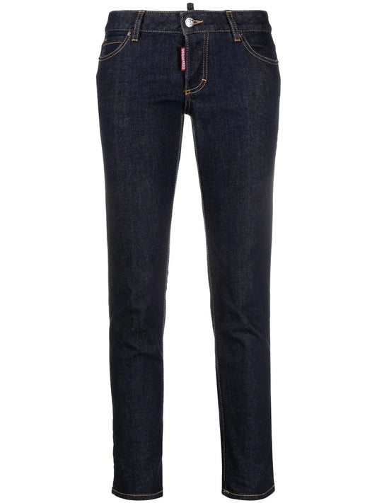 Cropped Slim-Fit Jeans