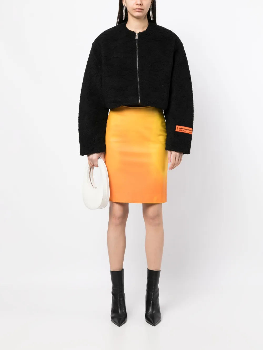 Fleece-Texture Zip-Up Jacket