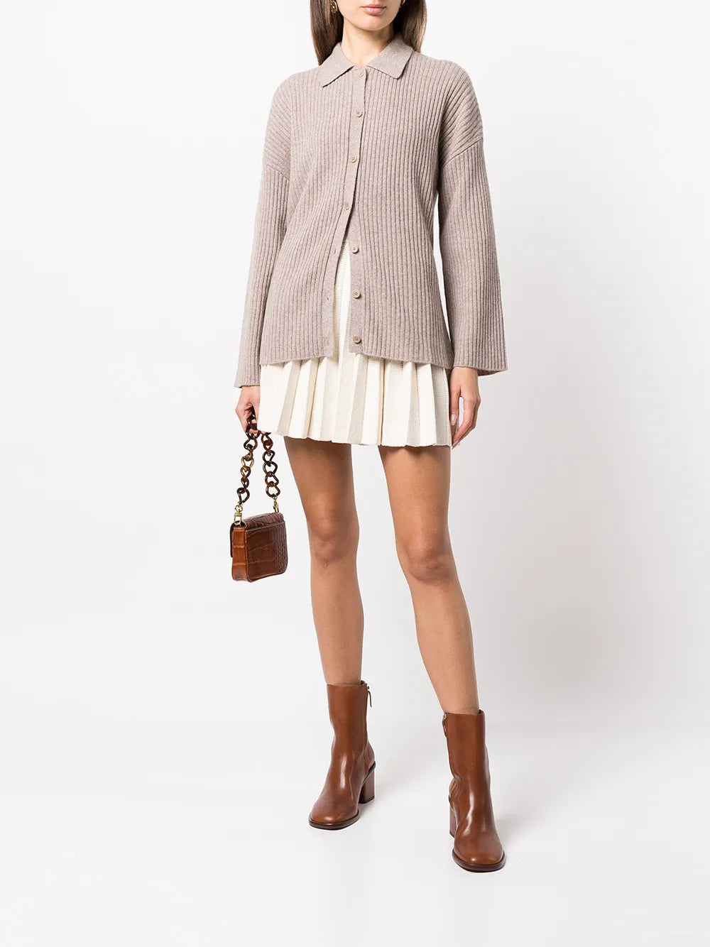 Fantino Cashmere Collared Cardigan