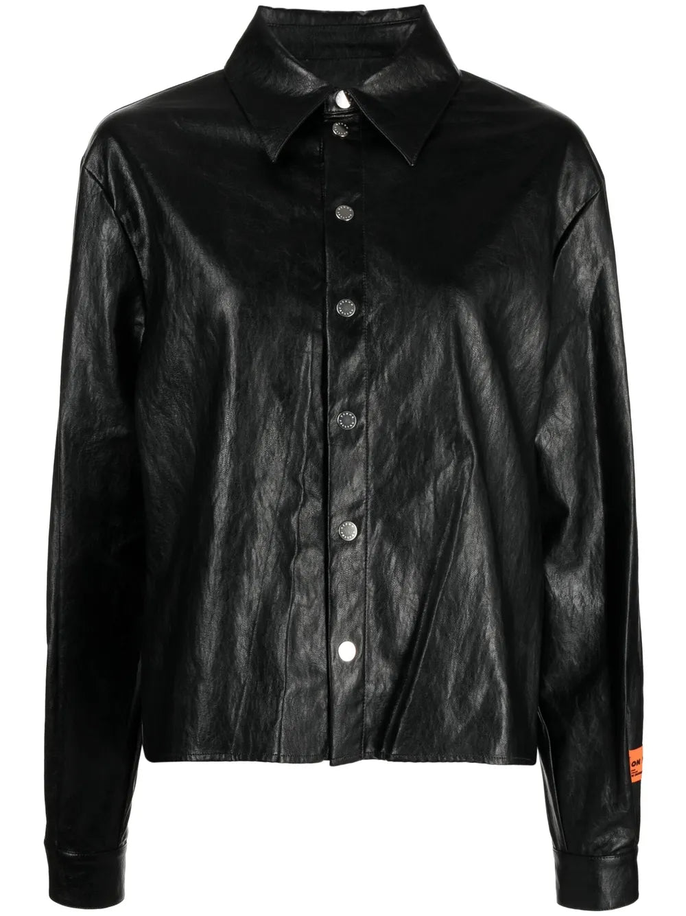 Shimmer-Finish Long-Sleeve Shirt