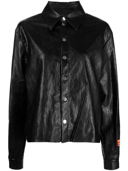 Shimmer-Finish Long-Sleeve Shirt