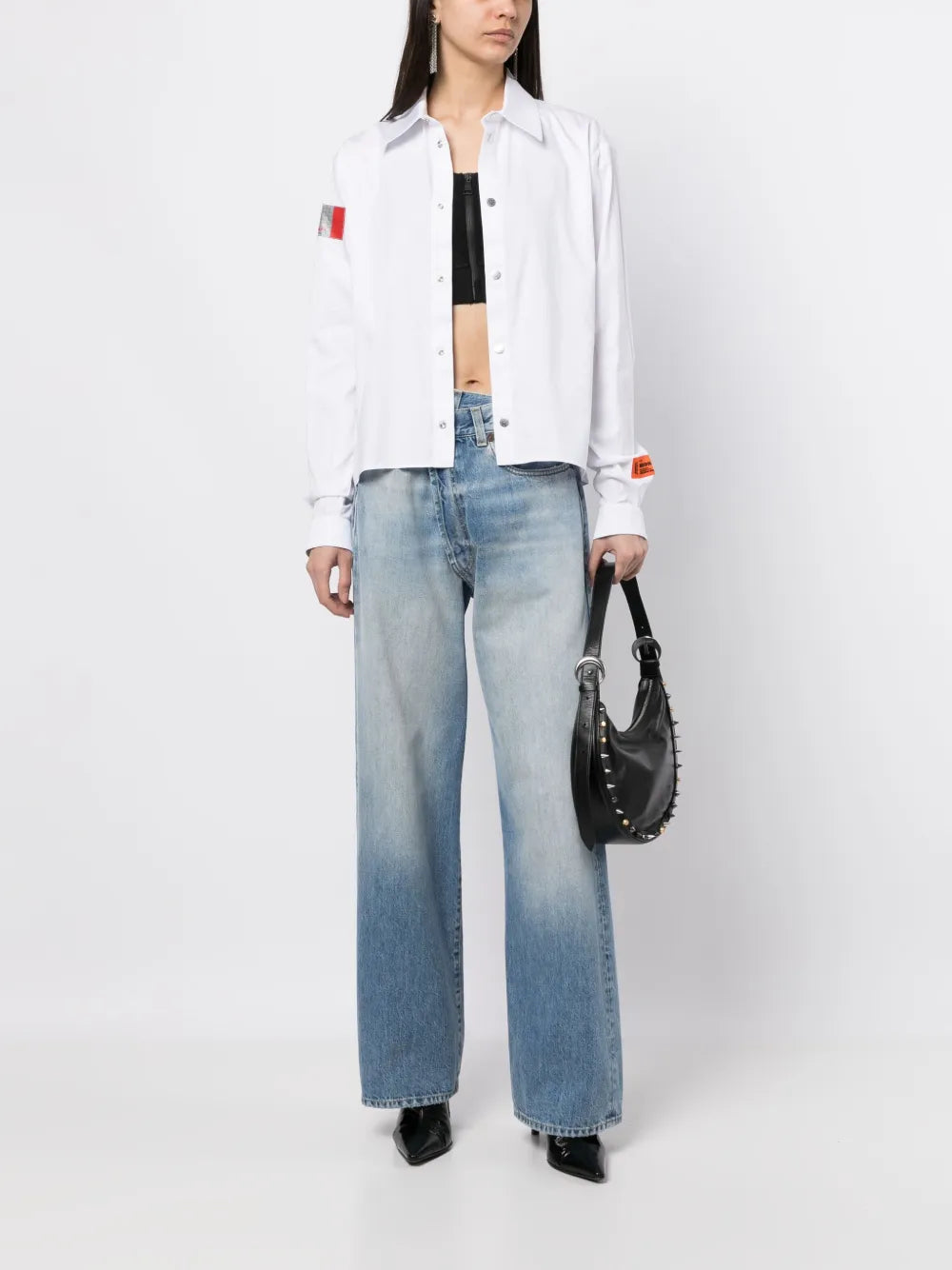 Logo-Patch Cotton Shirt
