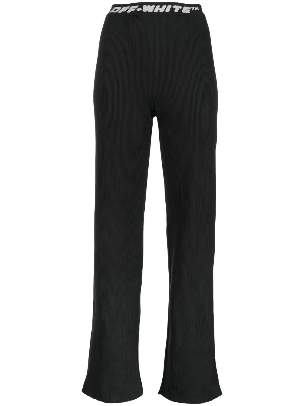 Logo-Waistband Straight-Leg Trousers