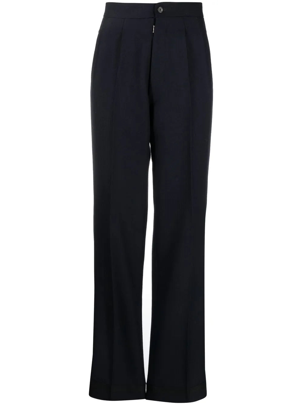 Herringbone-Pattern Wool Trousers