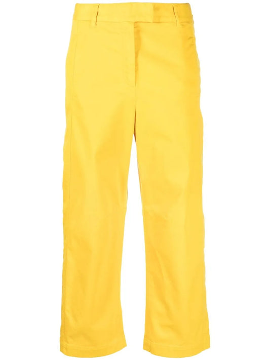 Wide-Leg Cropped Trousers