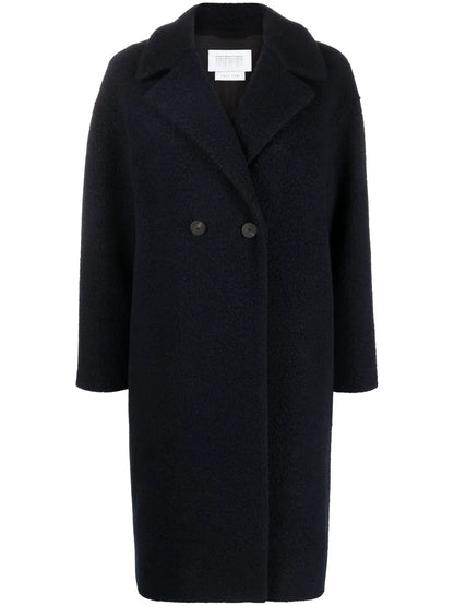 Bouclé Double-Breasted Coat