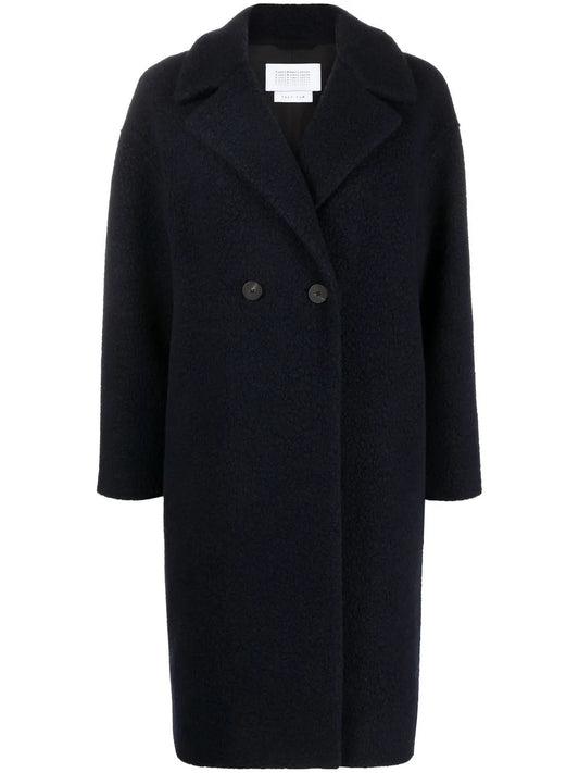 Bouclé Double-Breasted Coat