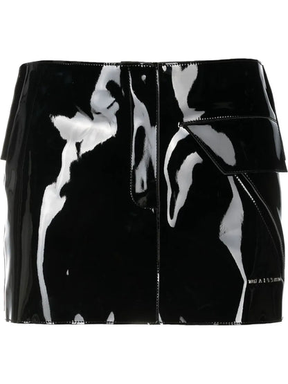 Embossed-Logo Mini Skirt