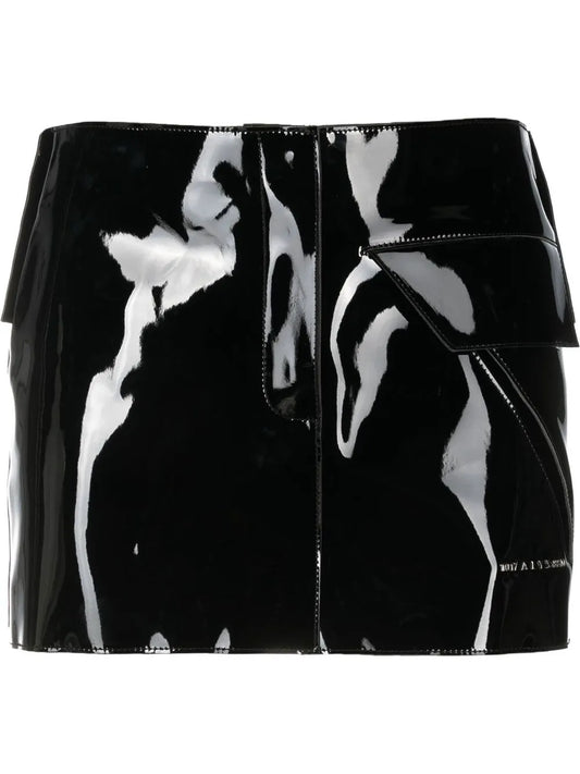 Embossed-Logo Mini Skirt