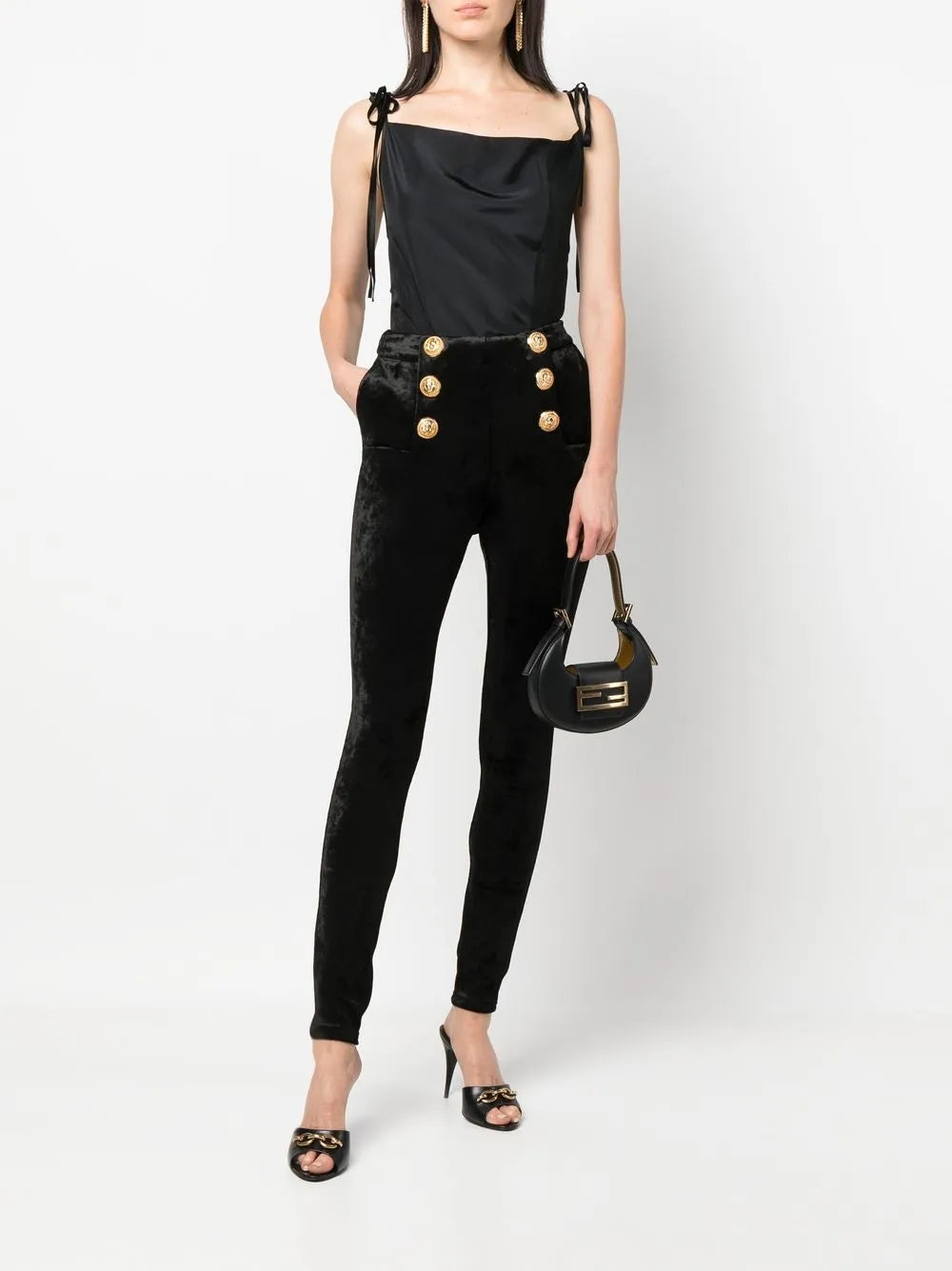 Skinny Velvet Trousers