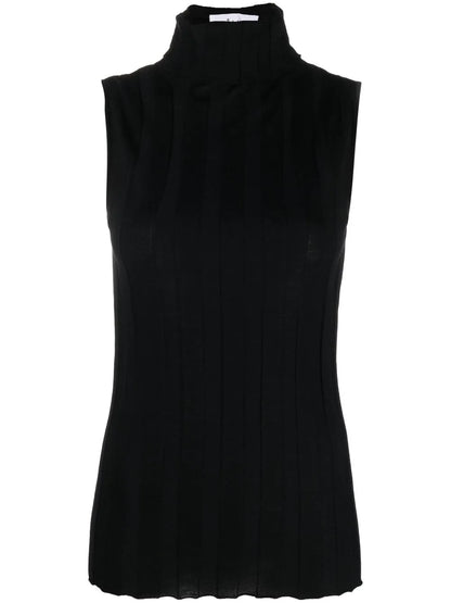 Romy Sleeveless Roll-Neck Top