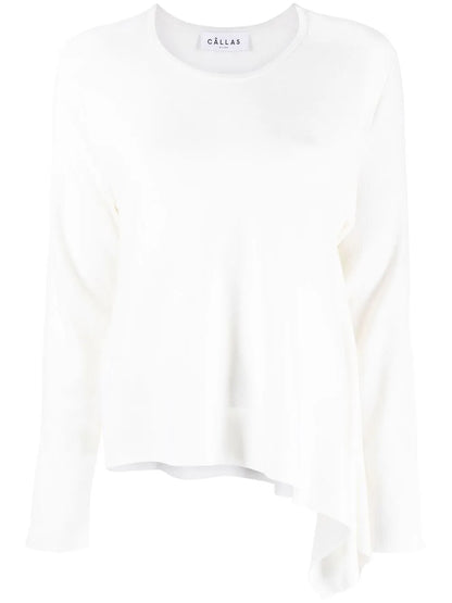 Heloise Asymmetric-Hem Jumper