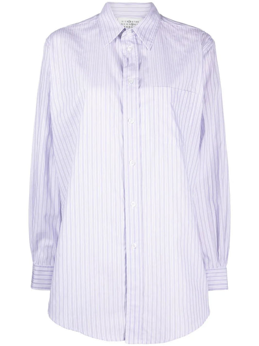 Pinstriped Poplin Shirt