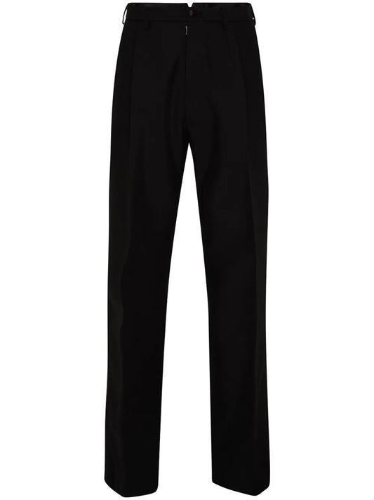 Satin-Stripes Tailored Trousers