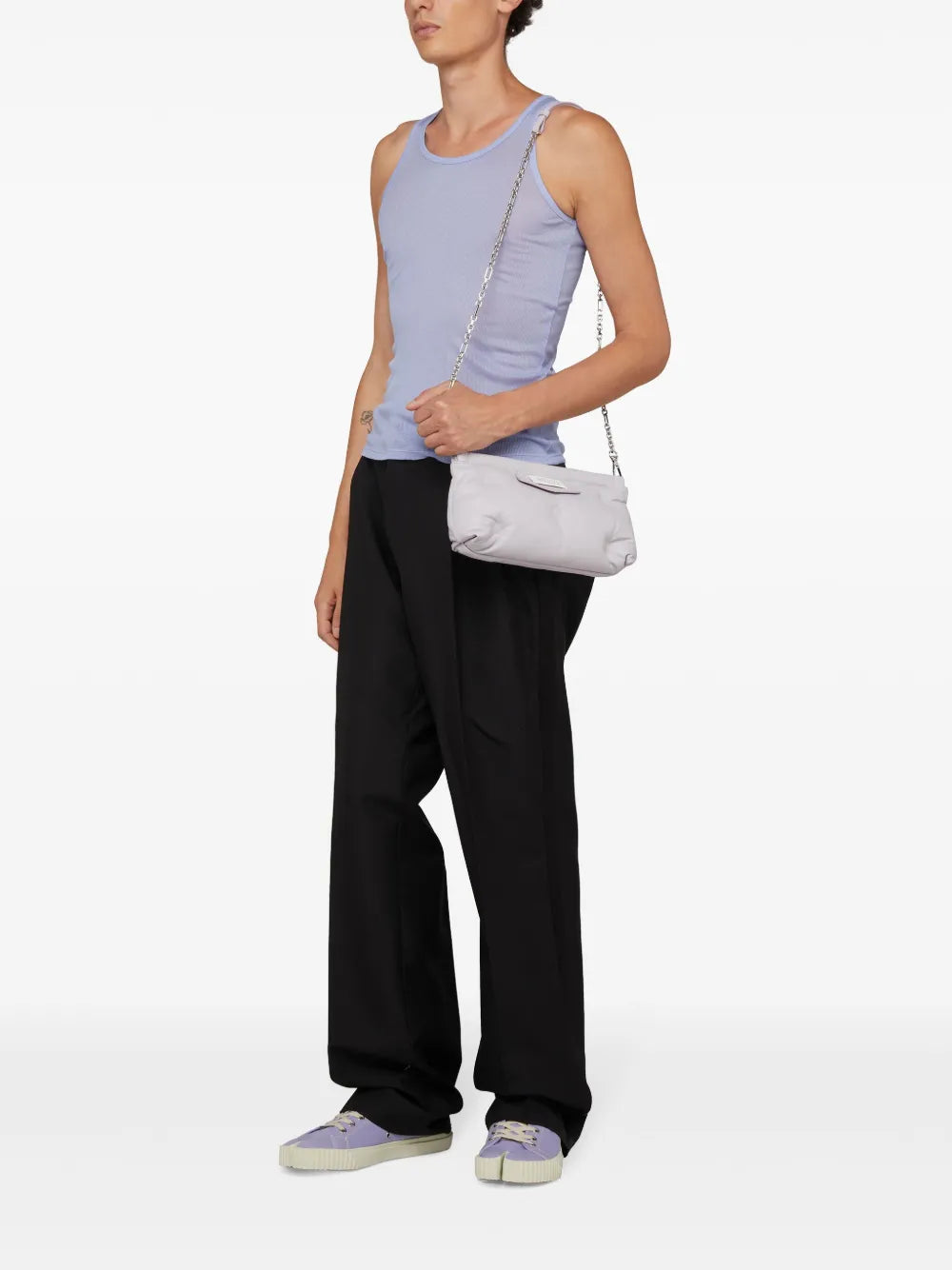 Satin-Stripes Tailored Trousers