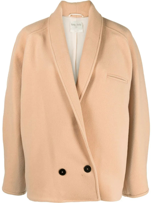 Double-Breasted Cropped Coat