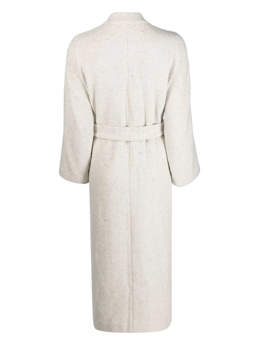 Virgin Wool-Cashmere Belted Coat