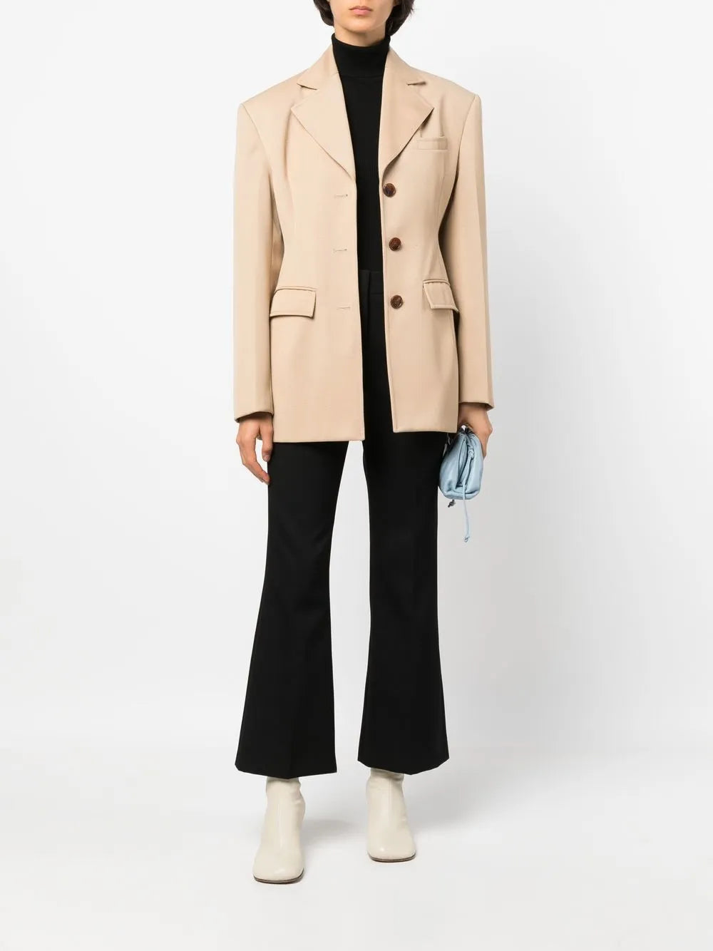 High-Waisted Cropped Trousers