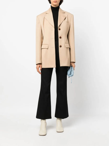 High-Waisted Cropped Trousers