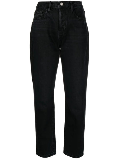 Tapered High-Waist Jeans
