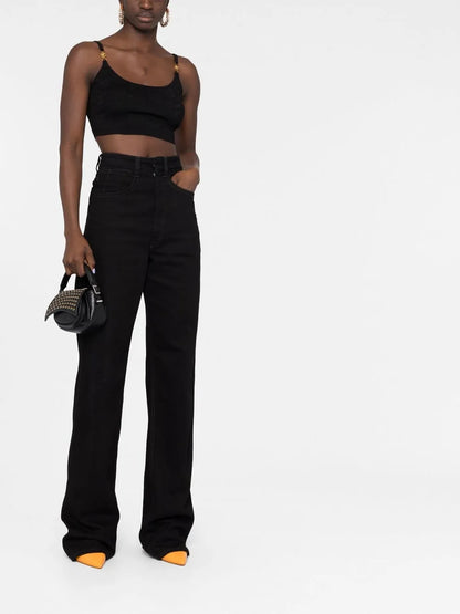 La Greca Medusa '95 Knitted Crop Top