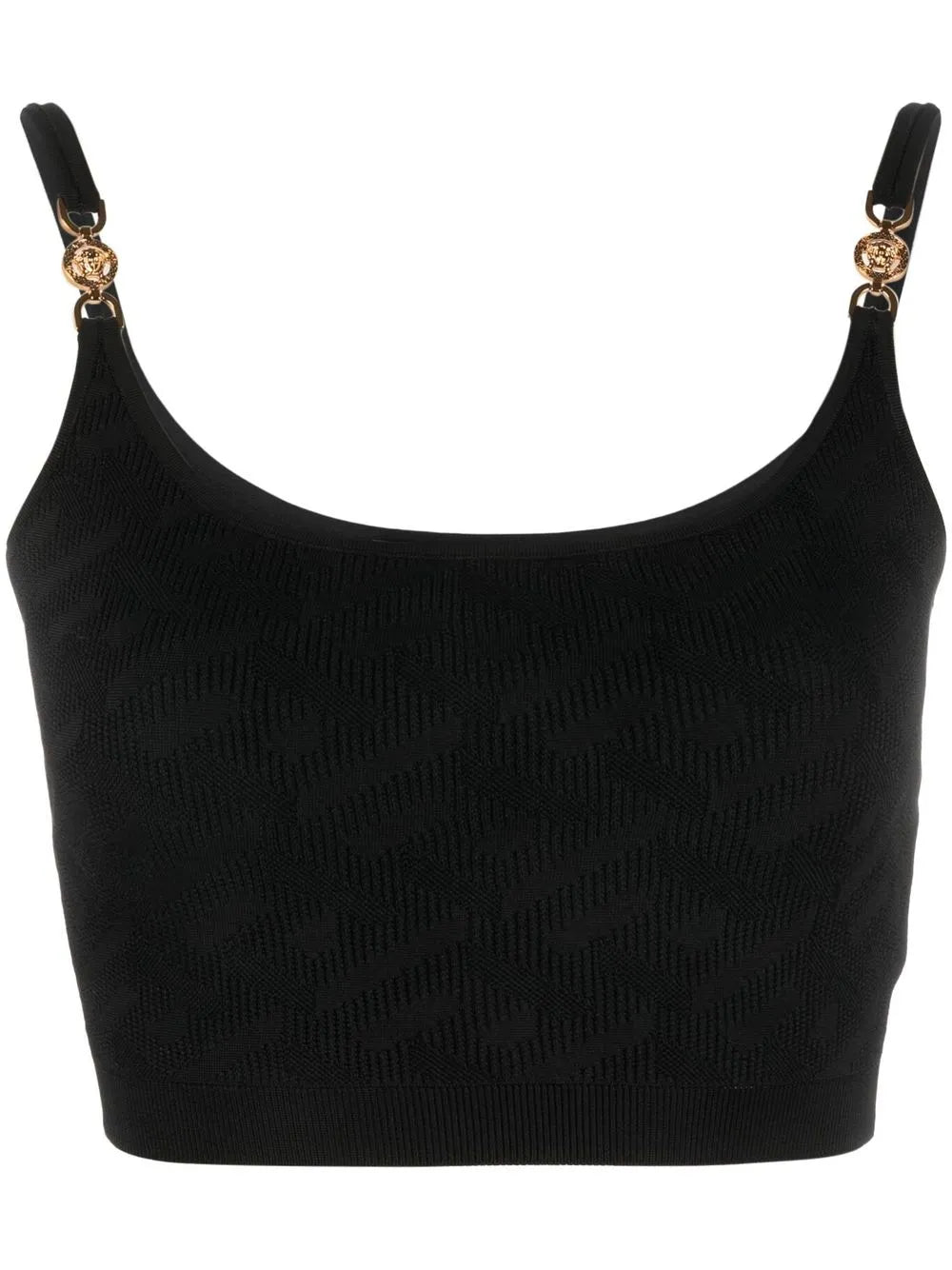 La Greca Medusa '95 Knitted Crop Top