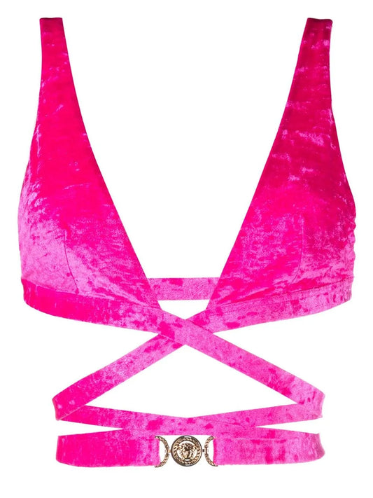 Medusa Plaque Triangle Bikini Top