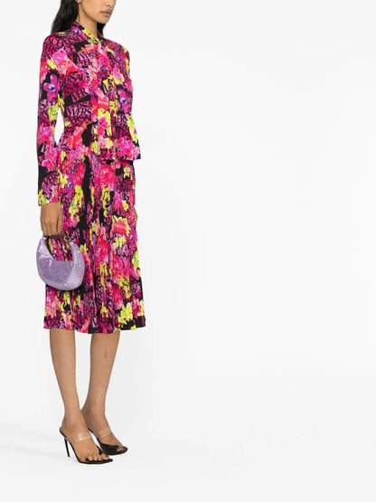 Floral-Print Midi Dress