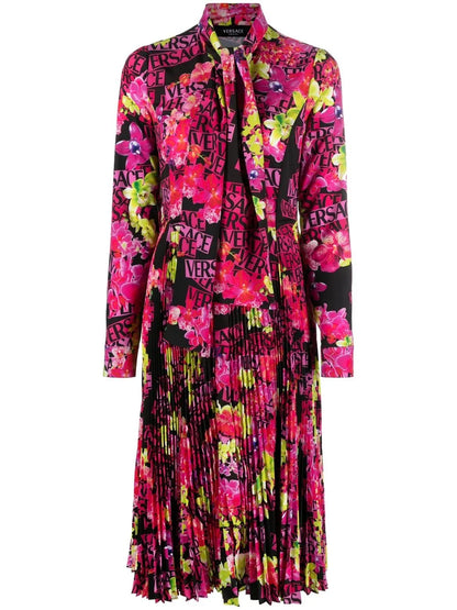 Floral-Print Midi Dress