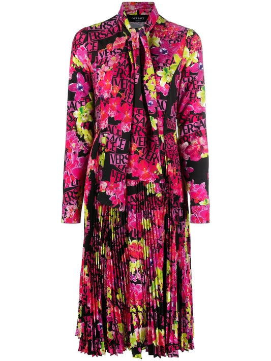 Floral-Print Midi Dress