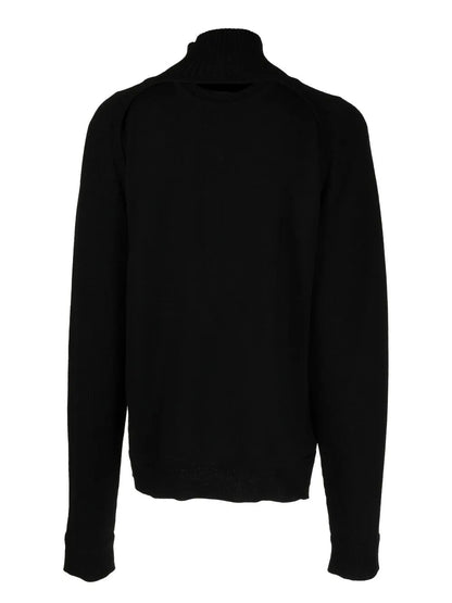 High-Neck Knitted Top