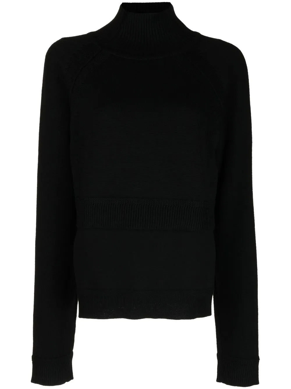 High-Neck Knitted Top