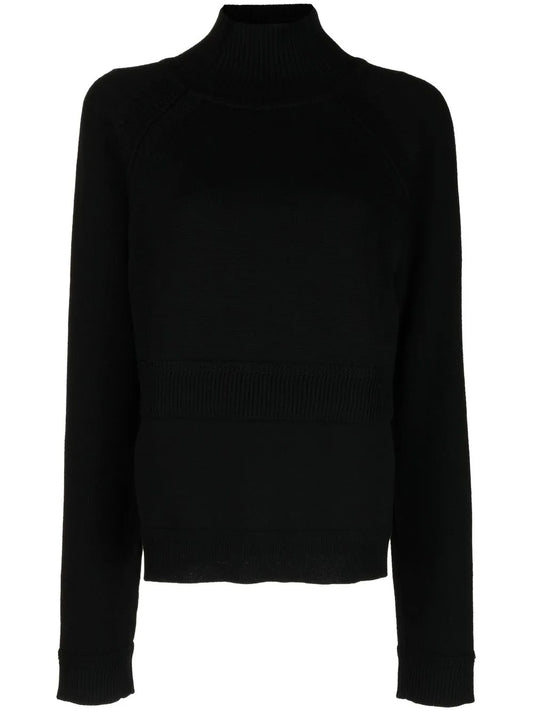 High-Neck Knitted Top
